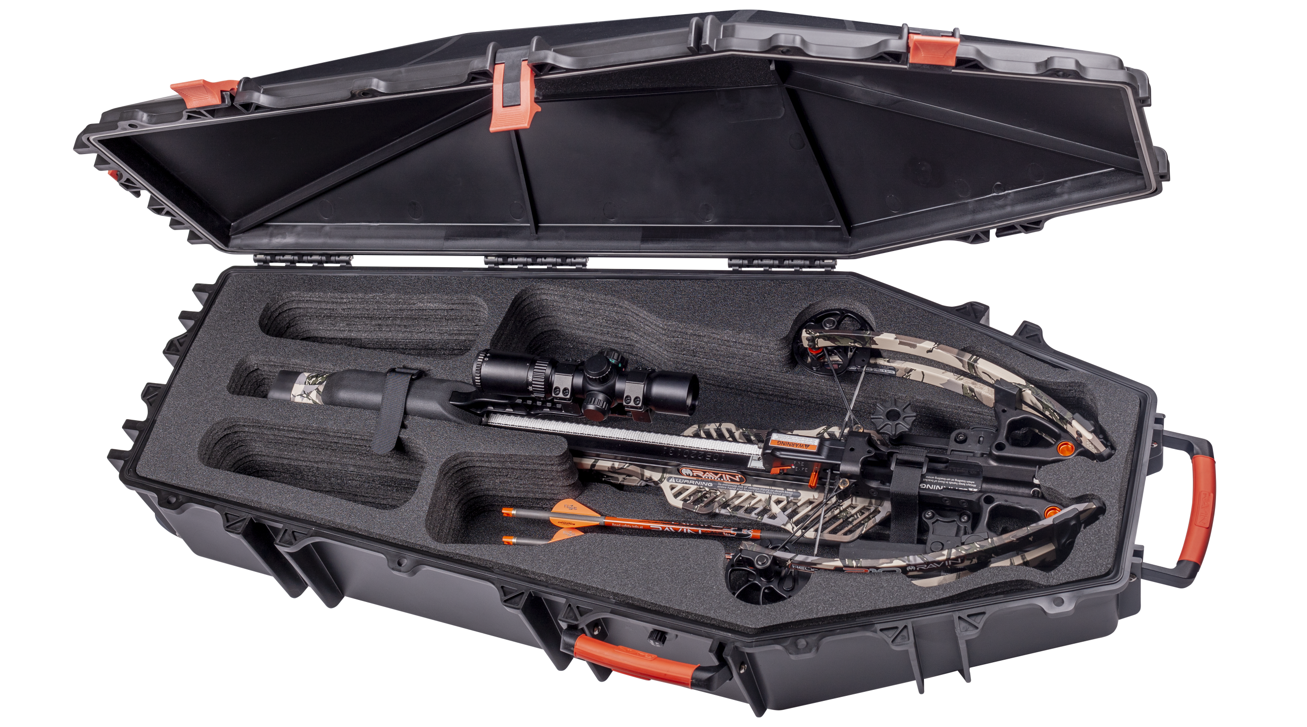 Ravin Hard Case open with bow R182